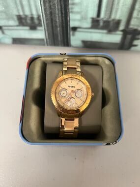 Fossil Stella Rose Gold Ladies Watch ES2859